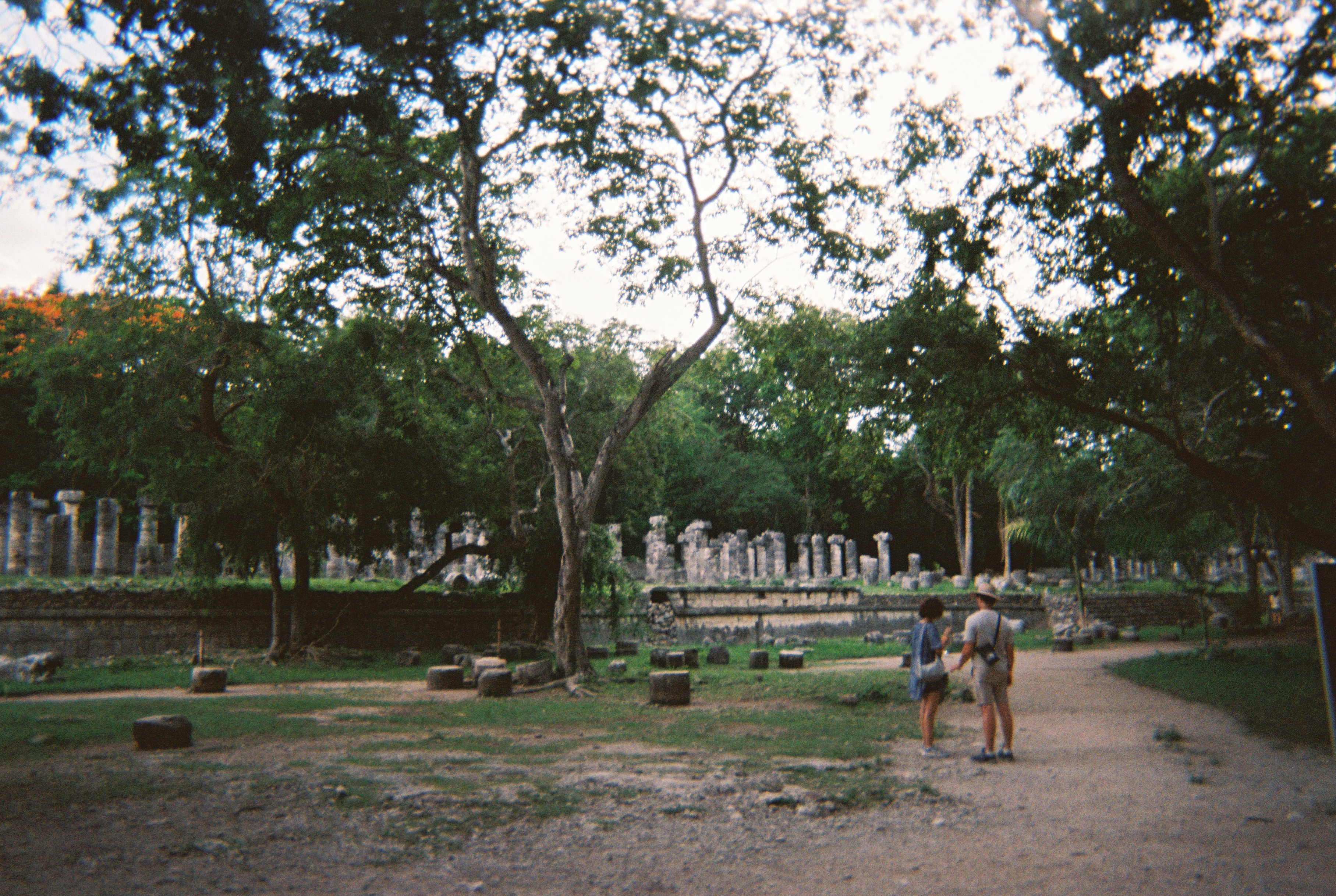 couple between ruins